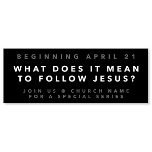 Following Jesus - 3x8 ImpactBanners