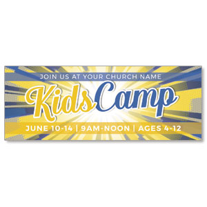 Kids Camp Comic Burst ImpactBanners