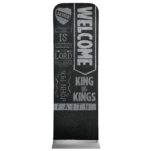 Chalkboard Art Welcome 2' x 6' Sleeve Banner