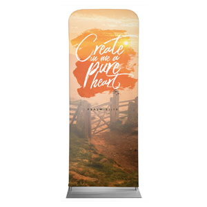 Beautiful Praise Pure Heart 2'7" x 6'7" Sleeve Banners