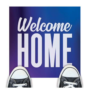 Aurora Lights Welcome Home Floor Stickers