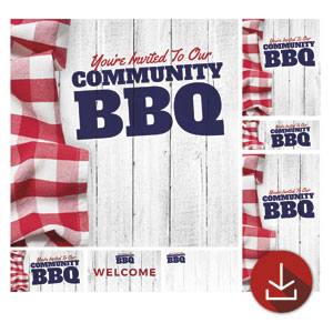 Community BBQ Church Graphic Bundles