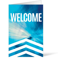 Chevron Welcome Blue 