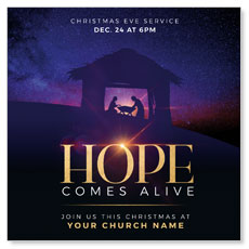 Hope Comes Alive Manger 