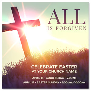 All Is Forgiven 3.75" x 3.75" Square InviteCards