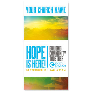 BTCS Hope is Here Sunrise 11" x 5.5" Oversized Postcards