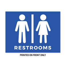 Restrooms Blue 