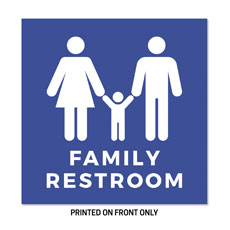 Family Restrooms Blue 