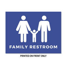 Family Restrooms Blue 