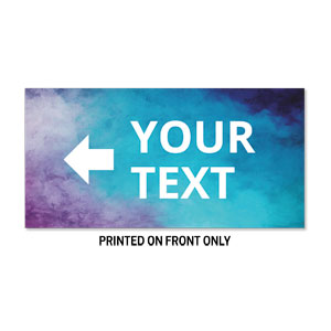 Blue Stucco Your Text 23" x 11.5" Rigid Sign