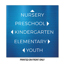 General Blue School Directional 