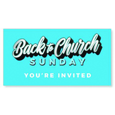 Back to Church Sunday Celebration Blue 