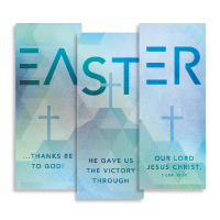 "Easter Geometric" Banner Triptych