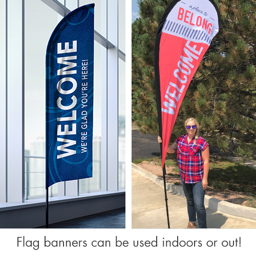 Banners, Welcome, Aurora Lights 1030 AM, 2' x 8.5' 3
