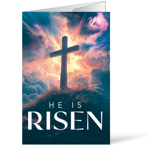 Easter He Is Risen Bulletins