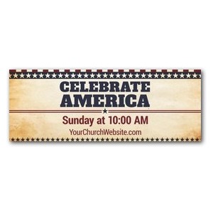 America Stars and Stripes - 3 x 8 ImpactBanners