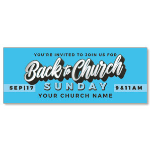 Back to Church Sunday Celebration Blue ImpactBanners