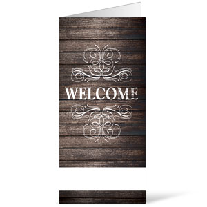 Rustic Charm Welcome 11 x 17 Bulletins
