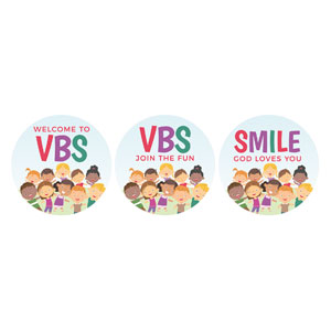 VBS Kids Set Circle Handheld Signs
