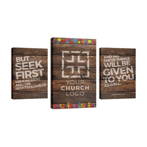 Shiplap Seek First Natural 30in x 50in Canvas Prints