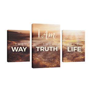 Way Truth Life 30in x 50in Canvas Prints