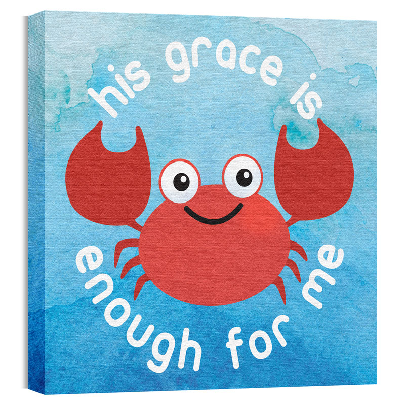 Wall Art, Children's Ministry, Ocean Buddies Crab, 24 x 24
