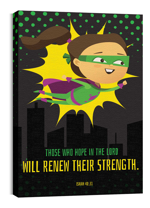 Wall Art, Children's Ministry, Scripture Squad Girl 4, 24 x 36