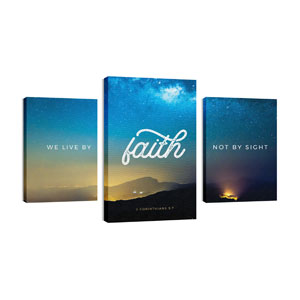Live By Faith 30in x 50in Canvas Prints