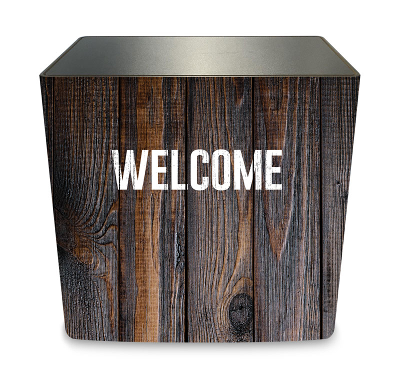 Counter Sleeves, Welcome, Dark Wood Welcome, Large Rectangle