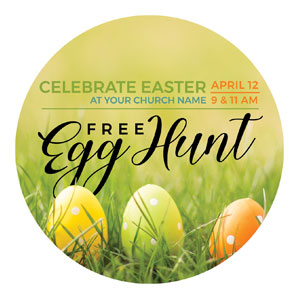 Free Easter Egg Hunt Circle InviteCards 
