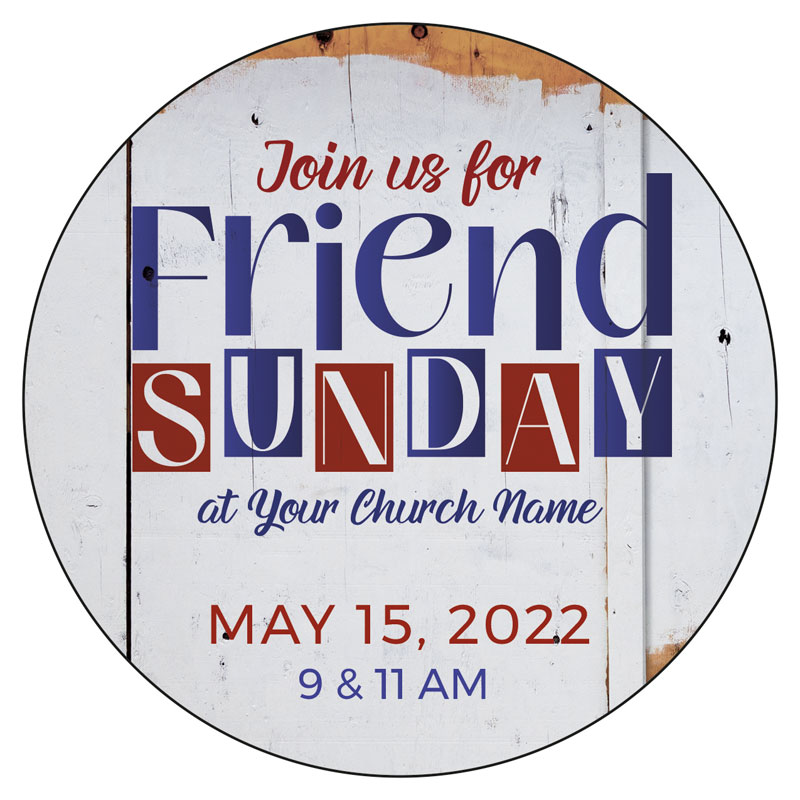 InviteCards, Ministry, Friend Sunday Join Us, 4 Circle