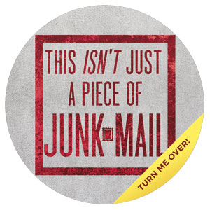 Not Junk Mail Circle InviteCards 