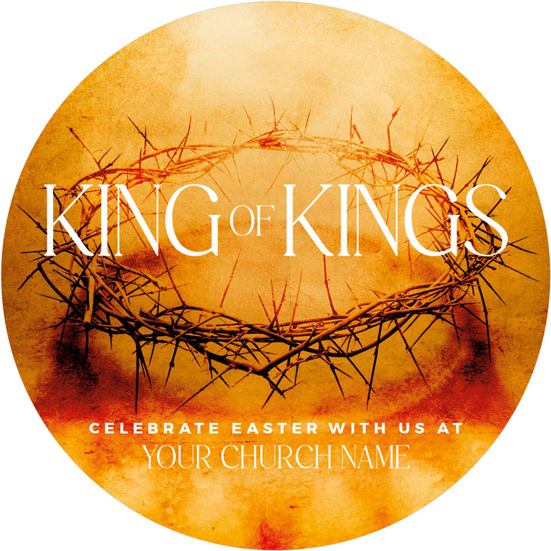 InviteCards, Easter, King of Kings, 4 Circle