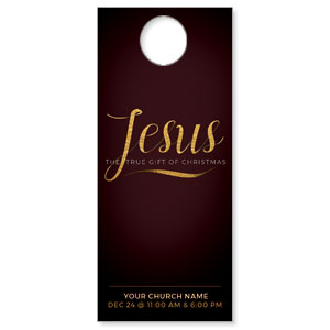 Jesus True Gift DoorHangers