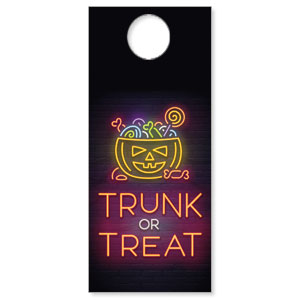 Trunk or Treat Neon DoorHangers