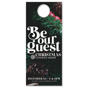 Be Our Guest Christmas DoorHangers