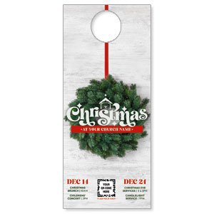 Christmas At Wreath DoorHangers