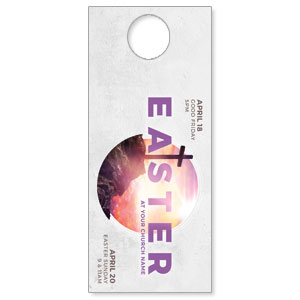 Circle Easter Cross DoorHangers