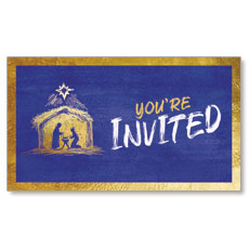 Joy to the World Nativity Invite 