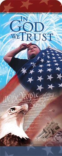 Banners, Summer - General, Celebrate America, 2'7 x 6'7