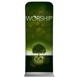Deeper Roots Worship Horizontal 2'7" x 6'7" Sleeve Banners