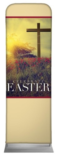 Banners, Easter, Celebrate Easter Cross, 2' x 6'