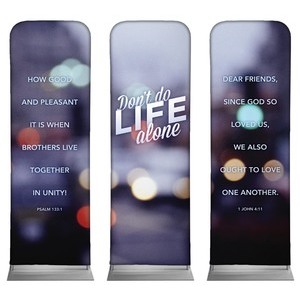Life Alone  2' x 6' Sleeve Banner