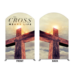 Cross Means Life 5' x 8' Curved Top Sleeve