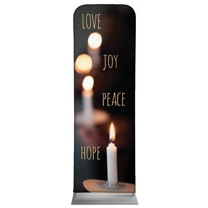 Candle Advent Words 2' x 6' Sleeve Banner