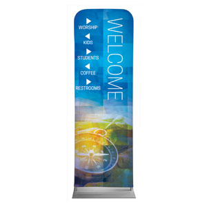 Modern Mosaic Directional 2' x 6' Sleeve Banner