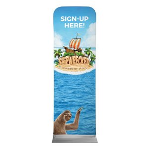 Shipwrecked Sign Up 2' x 6' Sleeve Banner