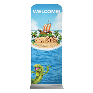 Shipwrecked Welcome 2'7" x 6'7" Sleeve Banners