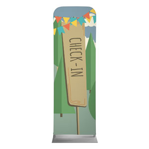 Woodland Friends Check In 2' x 6' Sleeve Banner