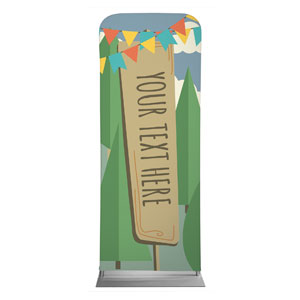 Woodland Friends Your Text Here 2'7" x 6'7" Sleeve Banners